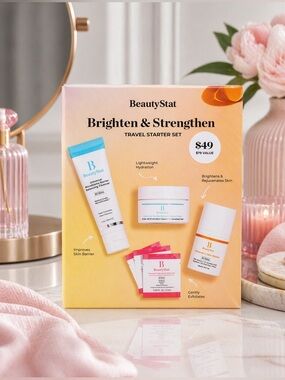 BeautyStat Brighten & Strengthen Travel Starter Set - New in Box